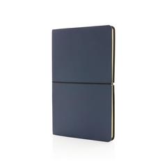 Vue Carnet de notes A5 à couverture souple de couleur bleu| Krokrodeal