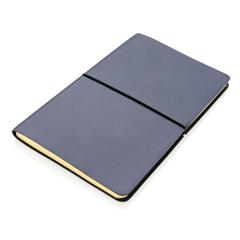 Vue Carnet de notes A5 à couverture souple de couleur bleu| Krokrodeal
