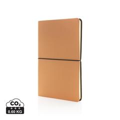 Vue Carnet de notes A5 à couverture souple de couleur marron| Krokrodeal