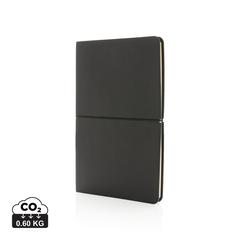Vue Carnet de notes A5 à couverture souple de couleur noir| Krokrodeal