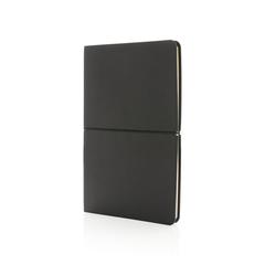 Vue Carnet de notes A5 à couverture souple de couleur noir| Krokrodeal