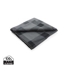 Vue Plaid doux à carreaux de couleur gris| Krokrodeal