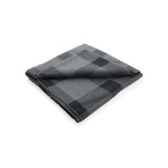 Vue Plaid doux à carreaux de couleur gris| Krokrodeal
