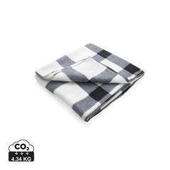 Vue Plaid doux à carreaux de couleur blanc| Krokrodeal