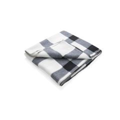 Vue Plaid doux à carreaux de couleur blanc| Krokrodeal