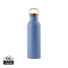 Vue VINGA Bouteille isotherme 800 ml en acier RCS Ciro de couleur bleu| Krokrodeal
