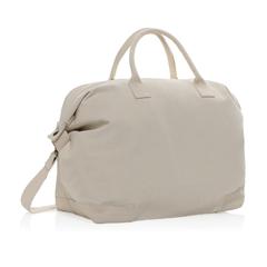 Vue Sac week-end en toile recyclée 500 g/m² AWARE™ Kezar de couleur blanc| Krokrodeal