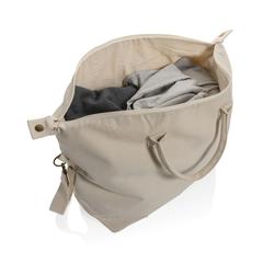 Vue Sac week-end en toile recyclée 500 g/m² AWARE™ Kezar de couleur blanc| Krokrodeal