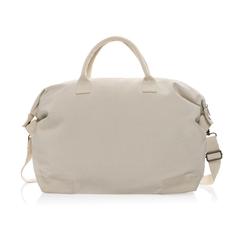 Vue Sac week-end en toile recyclée 500 g/m² AWARE™ Kezar de couleur blanc| Krokrodeal
