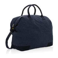 Vue Sac week-end en toile recyclée 500 g/m² AWARE™ Kezar de couleur bleu| Krokrodeal
