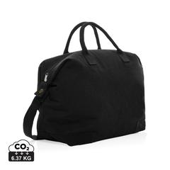 Vue Sac week-end en toile recyclée 500 g/m² AWARE™ Kezar de couleur noir| Krokrodeal