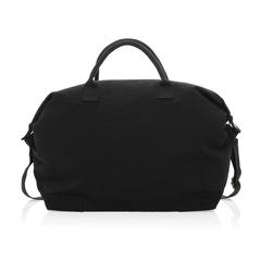 Vue Sac week-end en toile recyclée 500 g/m² AWARE™ Kezar de couleur noir| Krokrodeal