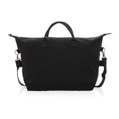 Vue Sac week-end en toile recyclée 500 g/m² AWARE™ Kezar de couleur noir| Krokrodeal