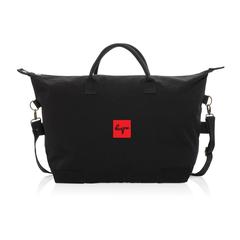 Vue Sac week-end en toile recyclée 500 g/m² AWARE™ Kezar de couleur noir| Krokrodeal