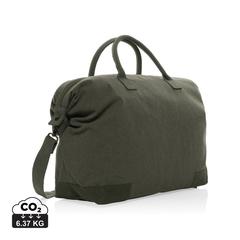 Vue Sac week-end en toile recyclée 500 g/m² AWARE™ Kezar de couleur vert| Krokrodeal