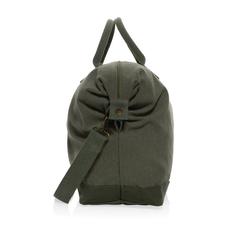 Vue Sac week-end en toile recyclée 500 g/m² AWARE™ Kezar de couleur vert| Krokrodeal