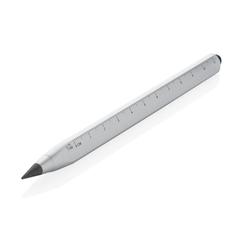 Vue Crayon infini et multitâches en aluminium recyclé RCS Eon de couleur gris| Krokrodeal