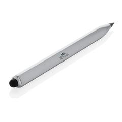 Vue Crayon infini et multitâches en aluminium recyclé RCS Eon de couleur gris| Krokrodeal