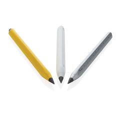 Vue Crayon infini et multitâches en aluminium recyclé RCS Eon de couleur gris| Krokrodeal