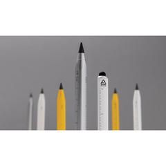 Vue Crayon infini et multitâches en aluminium recyclé RCS Eon de couleur gris| Krokrodeal