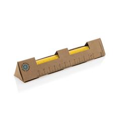Vue Crayon infini et multitâches en aluminium recyclé RCS Eon de couleur jaune| Krokrodeal