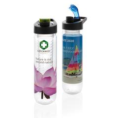 Vue Bouteille d’eau à infusion de couleur bleu| Krokrodeal