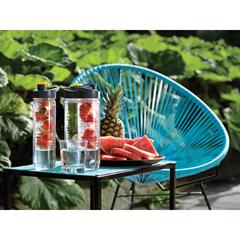 Vue Bouteille d’eau à infusion de couleur orange| Krokrodeal