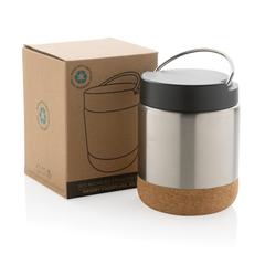 Vue Conteneur à aliments en acier recyclé certifiée RCS Savory de couleur gris| Krokrodeal