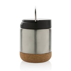 Vue Conteneur à aliments en acier recyclé certifiée RCS Savory de couleur gris| Krokrodeal