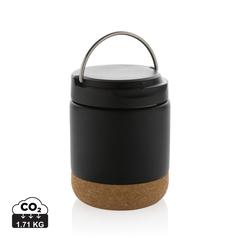 Vue Conteneur à aliments en acier recyclé certifiée RCS Savory de couleur noir| Krokrodeal