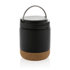 Vue Conteneur à aliments en acier recyclé certifiée RCS Savory de couleur noir| Krokrodeal
