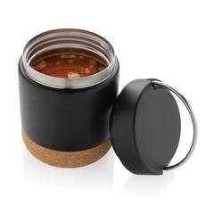 Vue Conteneur à aliments en acier recyclé certifiée RCS Savory de couleur noir| Krokrodeal