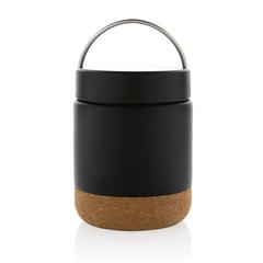 Vue Conteneur à aliments en acier recyclé certifiée RCS Savory de couleur noir| Krokrodeal