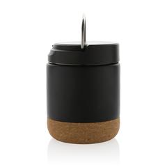 Vue Conteneur à aliments en acier recyclé certifiée RCS Savory de couleur noir| Krokrodeal
