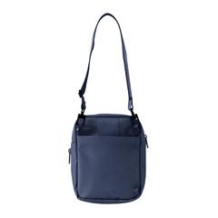 Vue Sac bandoulière Boxy de couleur bleu| Krokrodeal