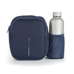 Vue Sac bandoulière Boxy de couleur bleu| Krokrodeal