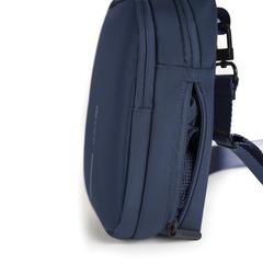 Vue Sac bandoulière Boxy de couleur bleu| Krokrodeal