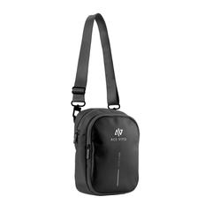 Vue Sac bandoulière Boxy de couleur noir| Krokrodeal
