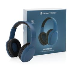 Vue Casque sans fil Urban Vitamin Belmont de couleur bleu| Krokrodeal