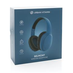 Vue Casque sans fil Urban Vitamin Belmont de couleur bleu| Krokrodeal
