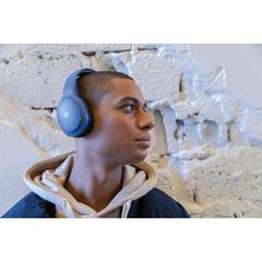 Vue Casque sans fil Urban Vitamin Belmont de couleur bleu| Krokrodeal