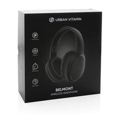 Vue Casque sans fil Urban Vitamin Belmont de couleur noir| Krokrodeal