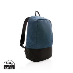 Vue Sac à dos antivol et anti RFID de couleur bleu| Krokrodeal