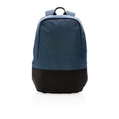 Vue Sac à dos antivol et anti RFID de couleur bleu| Krokrodeal