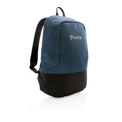 Vue Sac à dos antivol et anti RFID de couleur bleu| Krokrodeal