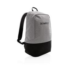 Vue Sac à dos antivol et anti RFID de couleur gris| Krokrodeal