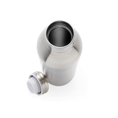 Vue Bouteille étanche avec isolation en cuivre de couleur gris| Krokrodeal