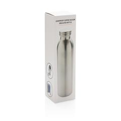 Vue Bouteille étanche avec isolation en cuivre de couleur gris| Krokrodeal