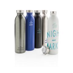 Vue Bouteille étanche avec isolation en cuivre de couleur gris| Krokrodeal