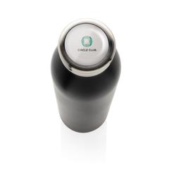 Vue Bouteille étanche avec isolation en cuivre de couleur noir| Krokrodeal